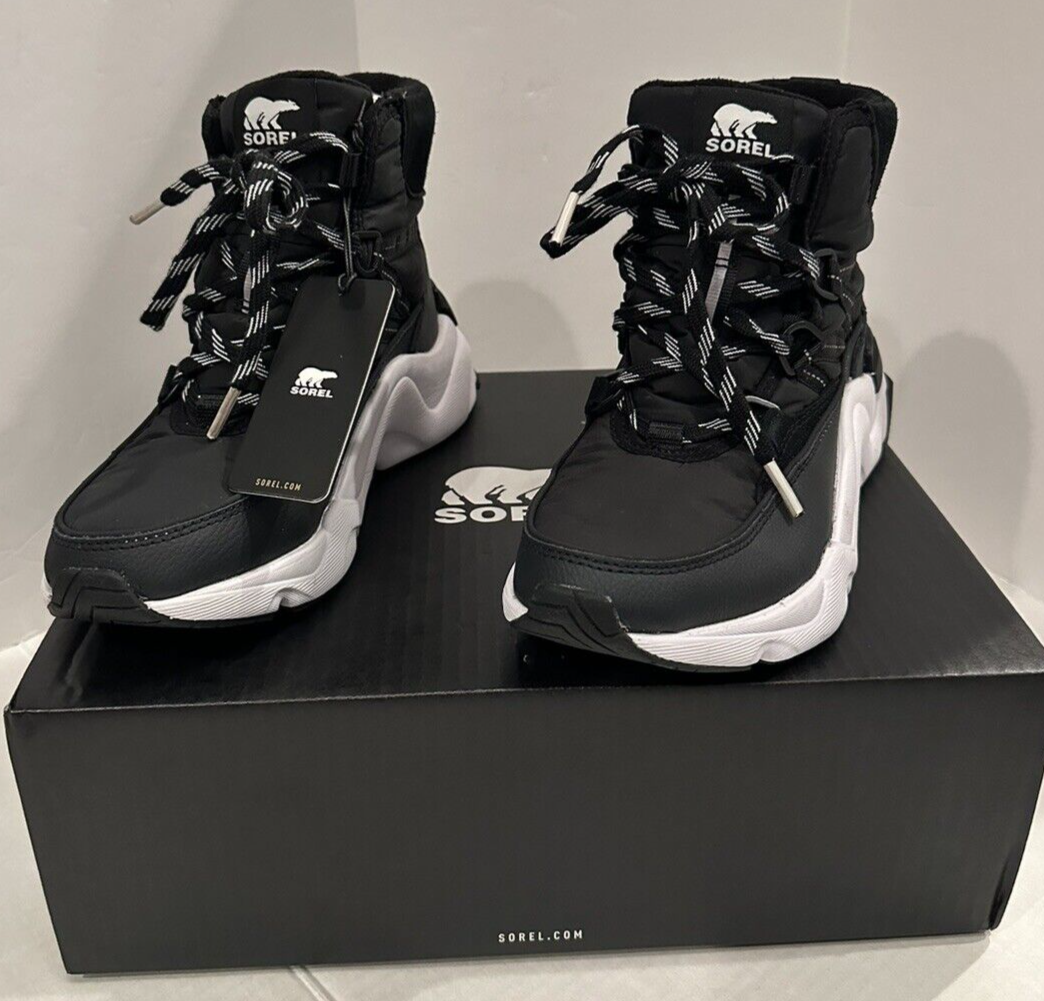 SOREL KINETIC RNEGD SPORT WP Black Winter Sport Boots Size EU 37, NEW  NIB