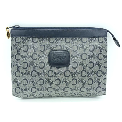 CELINE Clutch bag  Hand Bag C Macadam Purse PVC W9in×H6.3in Rank AB