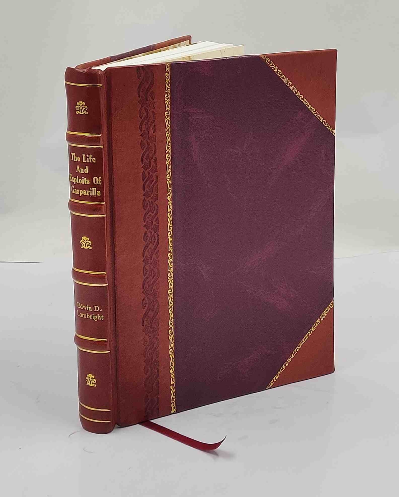 The life and exploits of Gasparilla, last of the buccaneers, wit [Leather Bound]