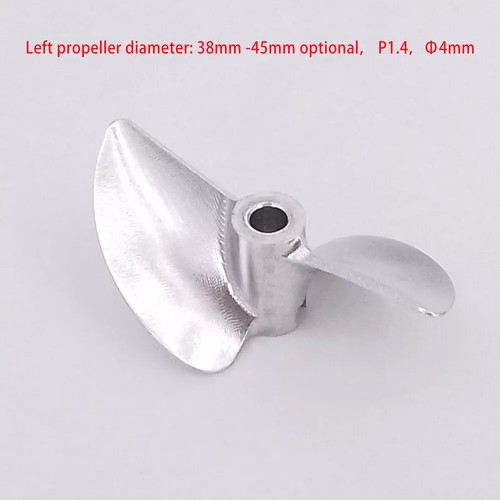 Elica barca radiocomandata 4mm 38mm 40mm 42mm 2 pale CNC Prop P1.4 per RC barca da corsa - Foto 16 di 31