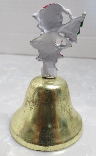 Christmas Santa Cat Brass Hand Bell - Picture 3 of 5