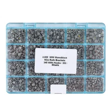 50 Sets Dental Ortho MIM Monoblock Brackets Mini Roth 0.022" with 3-4-5 Hooks