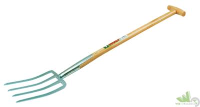Forcone Da Giardino KOLEIYA 5 Denti - Manico Fibra Di Vetro 144cm Per Lavori Pesanti