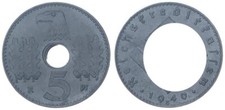 Reichskreditkassen 5 Pfennig 1940 E Nebengebiete J.618  vz  118764