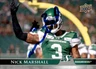 Nick Marshall Signed 2021 Upper Deck CFL Football card Saskatchewan Roughriders