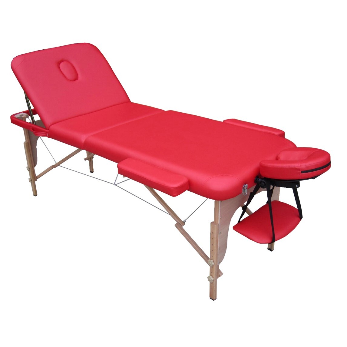 Massageliege Venus Faltbar - Klappbares Massagebett, Höhenverstellbar, Bis 140 Kg, Schwarz & Professionell