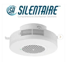 SILENTAIRE 8" Canless Integrated LED Recessed Light Trim Plasma Air Disinfectant