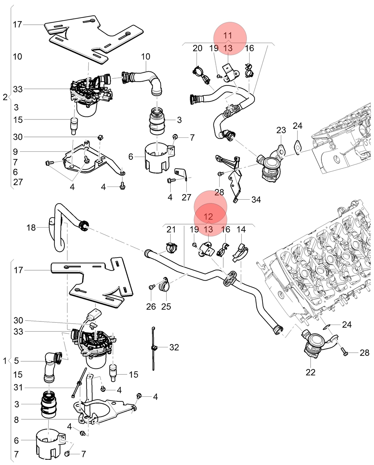 04-13 BENTLEY CONTINENTAL FLYING SPUR 6.0L CONNECTING PIPE PRESSURE SENDER OEM