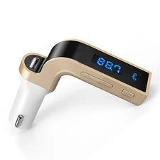 Bluetooth Wireless FM Transmitter, LDesign Car Kit with USB Car Charging