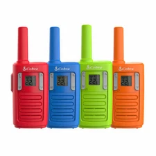 Cobra RX100-4 Kid-Friendly Walkie Talkies 16-Mile 22 Channel 2 Way Radio 4-Pack
