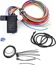 14 Circuit Wiring Harness Extra Long Wires 14 Fuse 12V Compatible with Mopar