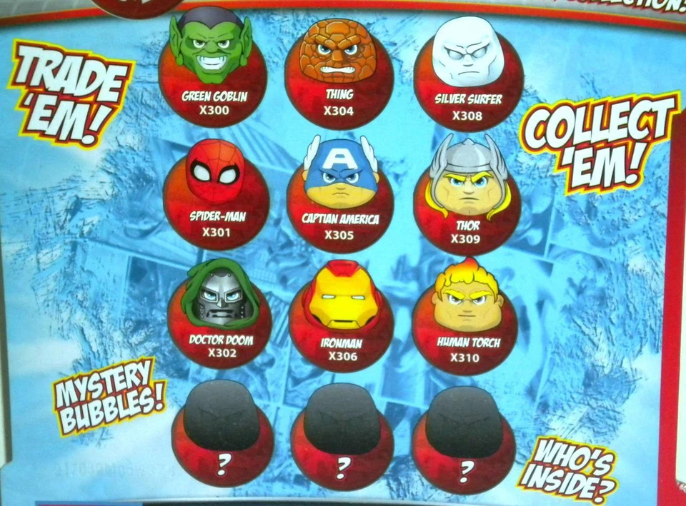 Marvel Universe 12 Pack Squinkies X Men Series 3 Wolverine Cyclops Storm Ice New - Image 4 of 4