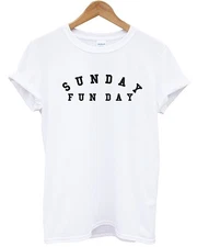 Sunday Fun Day T shirt Relax Chill Out Hangover Mens Womens Kids Top Hipster