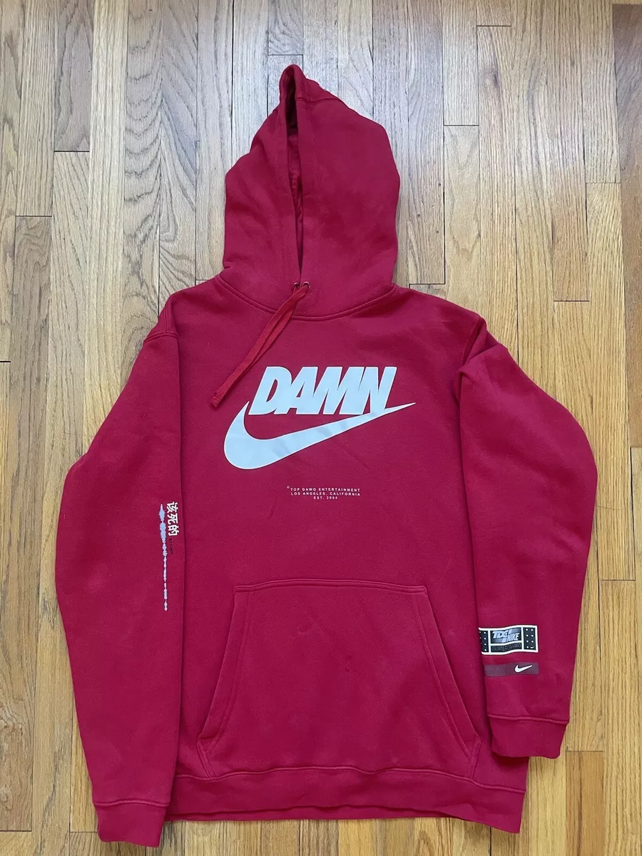 Boek Belang opvolger TDE Championship Tour x Nike Kendrick Lamar DAMN. XL Hoodie Red Superbowl  Rams | eBay