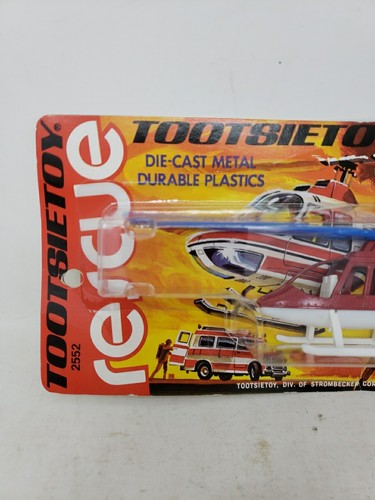 NEW NIP 1975 Tootsie Toy Rescue Helicopter #2552 Die Cast NOS - Picture 3 of 14
