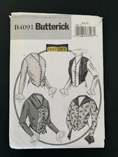 Butterick B4091 Misses Historical 1914 Basque Shirt History Sz 6 8 10 Uncut