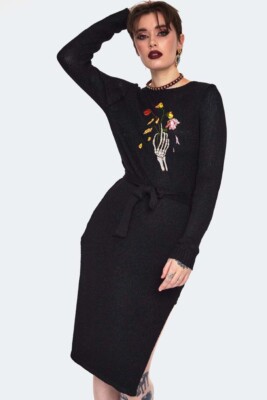 Jawbreaker DEAD FLOWERS EMBROIDERED KNITTED MIDI DRESS Size US 8 Skeleton Grunge | eBay Jawbreaker DEAD FLOWERS EMBROIDERED KNITTED MIDI DRESS Size US 8 Skeleton Grunge | eBay
