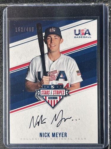 Meyer, Nick - 2018 USA Baseball - Autograph - 152/499
