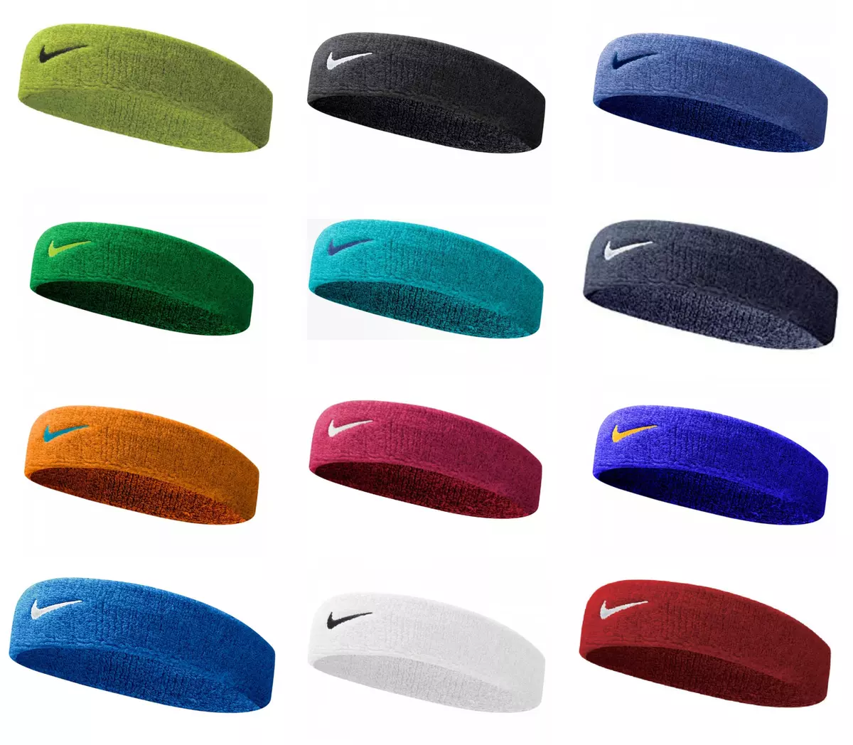 Nike Swoosh Headband NEW Tennis Squash Badminton Gym Sweat Bands