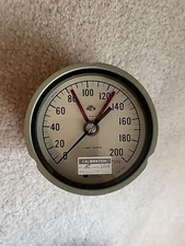 Weksler Inst. Pressure Gauge PN  SA23-3PHF-RWBX, 0-200psi, NOS.