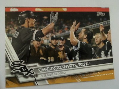 2017 Topps Jumbo 5x7 White Sox Team Card 173 # d 01/10 Gold