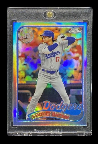 Shohei Ohtani COLLECTORS REFRACTOR CARD SP CHROME DODGERS - Includes Case - Picture 4 of 7