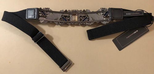 BCBG MAXAZRIA MULTI GEM STONE ELASTIC WAIST BELT - 第 4/6 張圖片