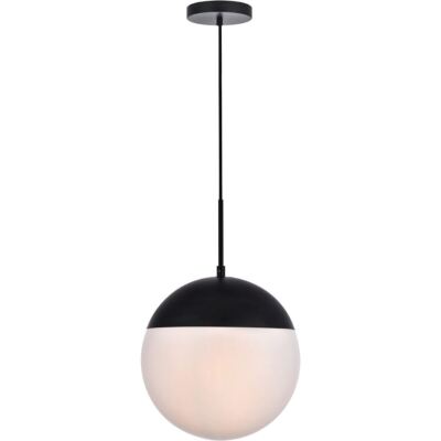 Chandelier Black Ceiling Glass Shade Dining Room Kitchen Pendant Light Fixture