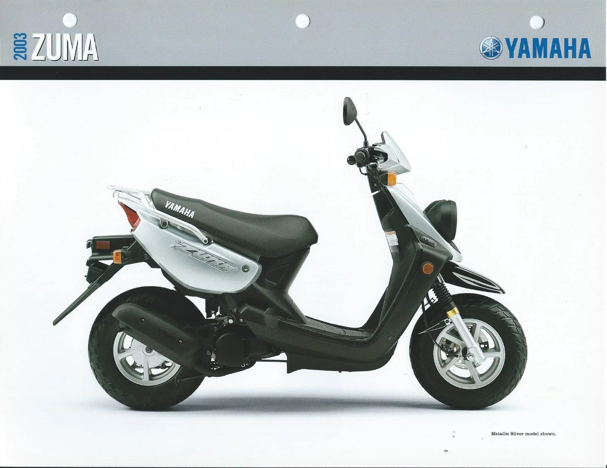 Scooter Data Sheet Yamaha Zuma Metallic Silver 2003