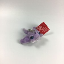 Russ Berrie,Plüschfigur,Plüschtier,Rochen,Schlüsselanhänger,mini,lila,Karabiner