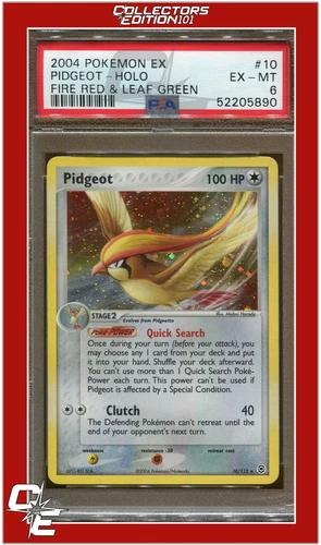 EX FireRed LeafGreen 10 Pidgeot Holo PSA 6