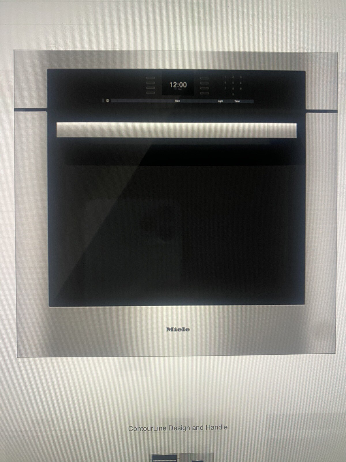 MIELE CONTOURLINE SENSORTRONIC SERIES H6580BP 30" SINGLE ELECTRIC WALL