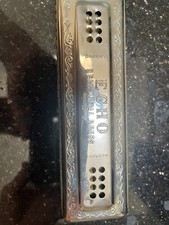 . VTG 7" ECHO BELL METAL REEDS -M. HOHNER-GERMAN -DOUBLE SIDES -C/G-56/96 KEYS