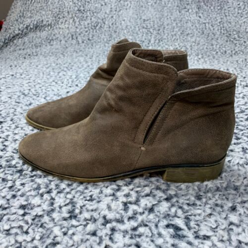 Bamboo Women's Boots Brown Faux Suede Size 8 - Picture 1 of 13