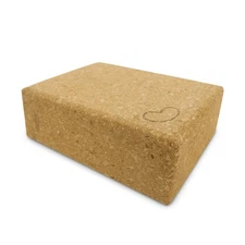 Yoga Blocks - Studio Grade and Non-Slip Natural Cork or Foam Block for Workouts