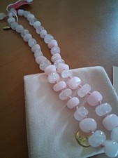 Vintage Lola Rose Short Necklace In baby pink. Unworn