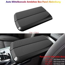 Carbon Konsole Armlehne Box Abdeckung F&uuml;r Mercedes Benz GLE W166 C292 GLS X166