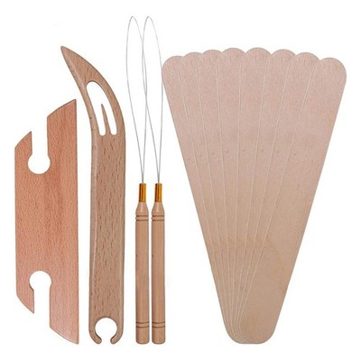 Inkle Weaving Shuttles Set Multifunktionales Webwerkzeug Praktische Nadel5112