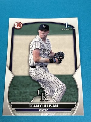 2023 Bowman Draft Sean Sullivan #BD-88 1st Bowman Colorado Rockies Qty Avail