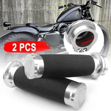 1" Inch Motorcycle Handle Bar Hand Grips For Harley Honda Yamaha Kawasaki
