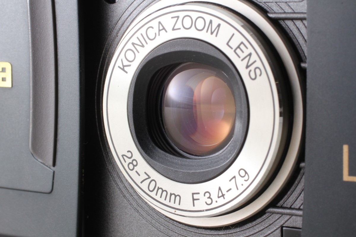 💥Top Mint in Case w/Strap] Konica Lexio 70 BLACK Limited Film