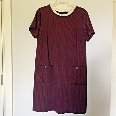 Loft Womens Dress Size 12 Houndstooth Heritage Classic Work Academia Twee