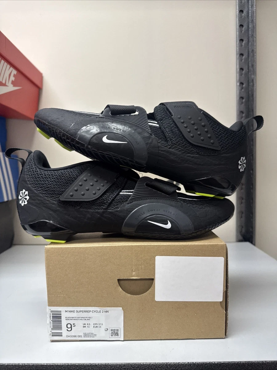 Nike Cycling Shoes ベルクロストラップ付き Preços baixos em Nike SuperRep Cycle White Black | eBay