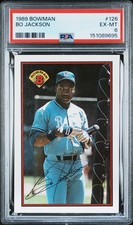 1989 BOWMAN #126 BO JACKSON PSA 6