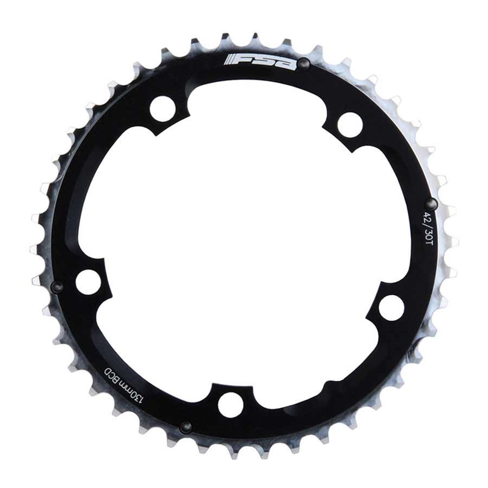 Pro Road Triple 42T Middle Chainring - Aluminum - Black 370-0242