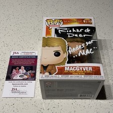 RICHARD DEAN ANDERSON SIGNED MACGYVER FUNKO POP 707 AUTOGRAPH JSA COA