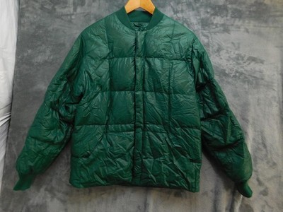 Vintage Holubar Jacket Mens S Green Puffer Down Quilted Short Zip Packable