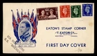 DR WHO 1937 GB FDC KGVI CORONATION CACHET COMBO BREMEN SHIP M71652