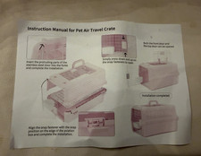 Hard-Sided Pet Travel Crate Carrier, Plastic, Pink, Installation Manual Included