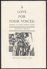 Anthony Hecht: Love for Four Voices Homage to Haydn PROSPECTUS Penmaen 1983